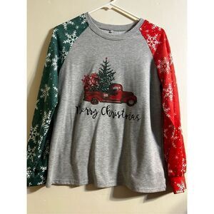 Merry Christmas long sleeve lightweight sweater size small